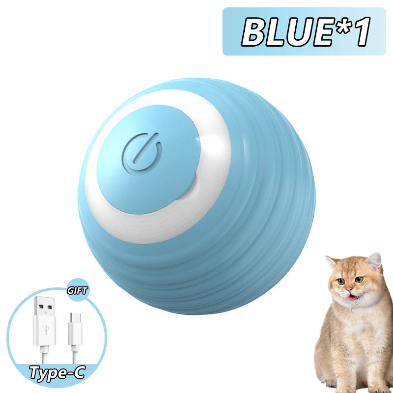 Automatic Rolling Cat & Dog Ball Toy – Rechargeable Smart Mouse