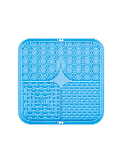 Silicone Pet Licking Pad – Slow Feeder with Suction Cup