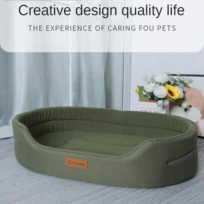 Fluffy Dog & Cat Bed – Sofa Cushion for Small to Large Pets