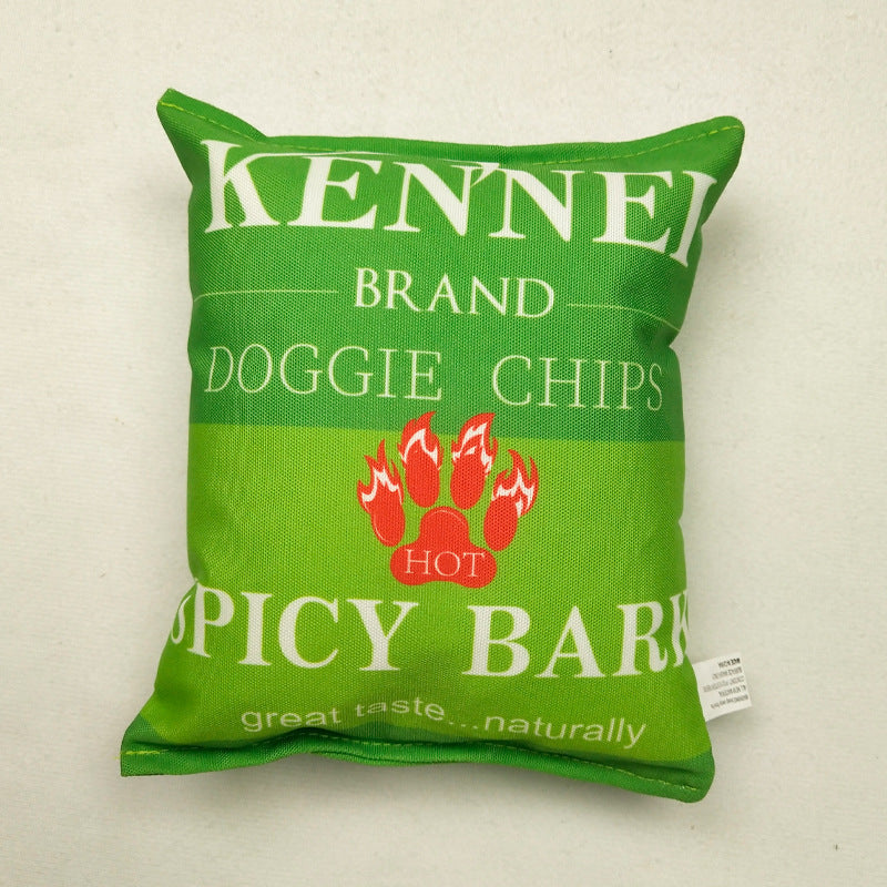 Crisps Plush Dog Toy – Interactive Chew & Teething Toy