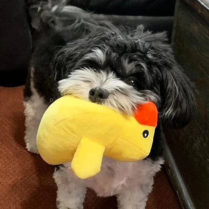 7-Piece Plush Puppy Toy Set – Squeaky Fruits & Veggies