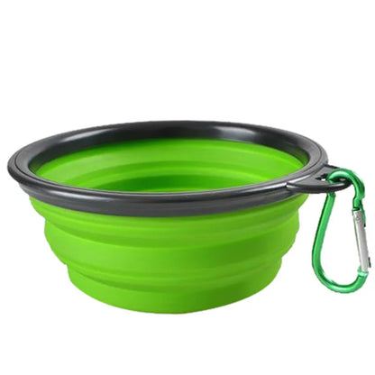 Collapsible Silicone Pet Bowl – Portable Travel Feeder