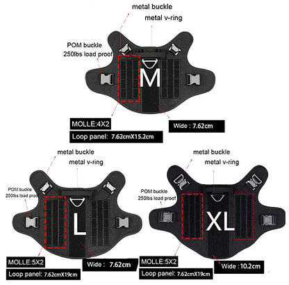 Tactical Dog Harness & Leash Set – Military Style