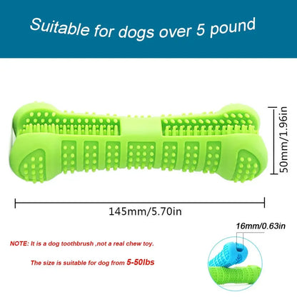 Soft Rubber Dog Chew Toy – Toothbrush & Training Stick