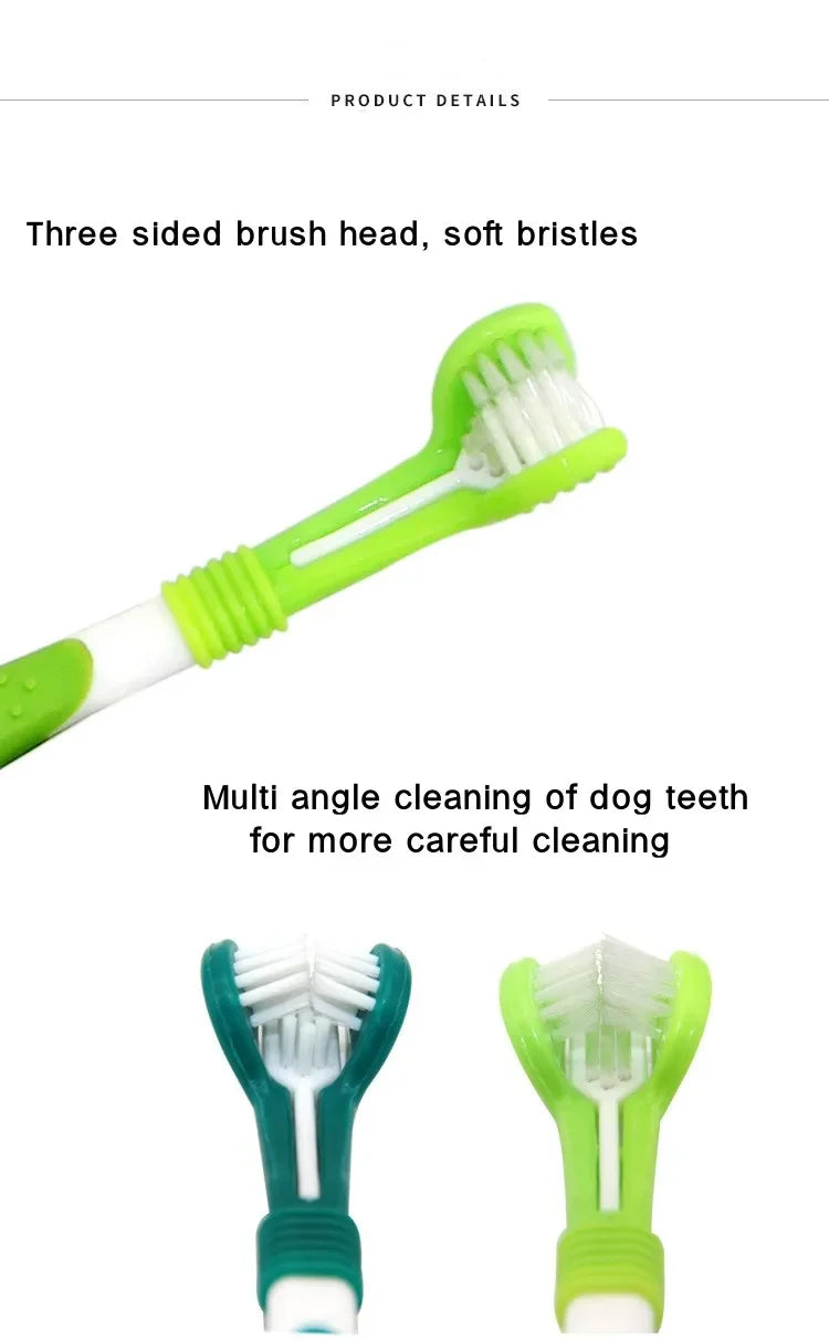 3-Sided Pet Toothbrush – Dog & Cat Dental Care