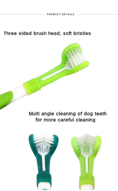 3-Sided Pet Toothbrush – Dog & Cat Dental Care