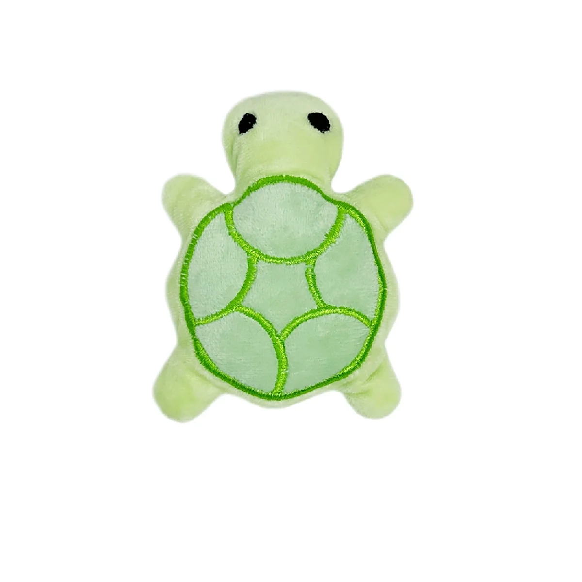 Mini Turtle Plush Dog Toy – Squeaky Teething Toy