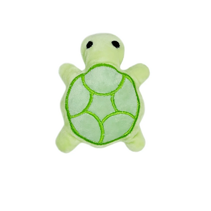 Mini Turtle Plush Dog Toy – Squeaky Teething Toy