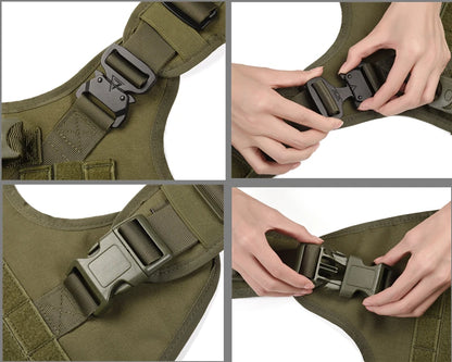 Tactical Dog Harness & Leash Set – Military Style